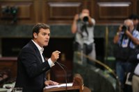 Rivera recuerda al PSOE y a Podemos que les advirtió de que Rajoy daría "un mitin" y no hablaría de Gürtel