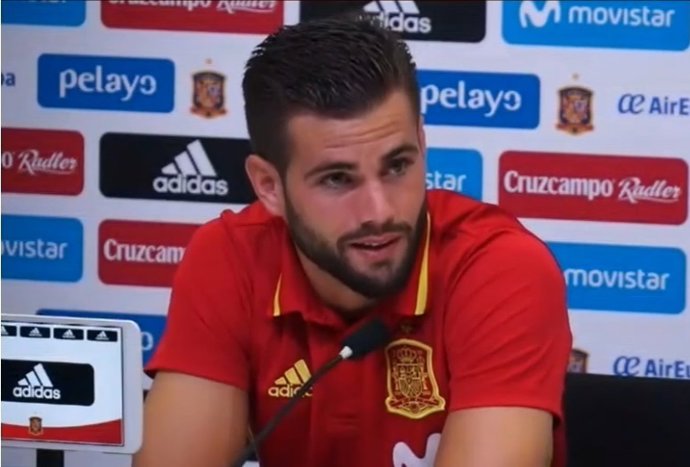 Nacho Fernández amb la selecció espanyola