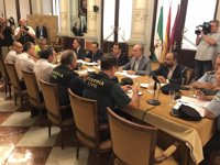 La junta local de seguridad de Málaga acuerda nuevas medidas y más presencia policial en la ciudad