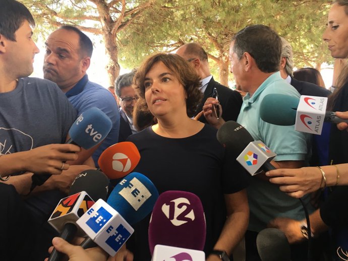 La vicepresidenta del Govern, Soraya Sáenz de Santamaría