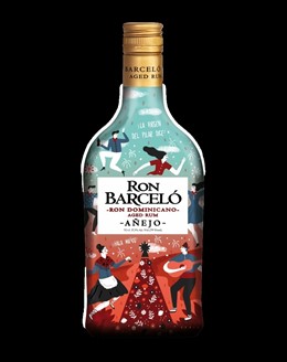 Botella de Ron Barceló dedicada a las Fiestas del Pilar