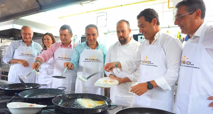 Bendodo, Sanz, y Juanma Moreno en el inicio del curso político 