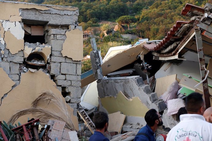 Terremoto en Isquia, Italia