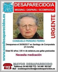 Buscan a una octogenaria desaparecida en Santiago