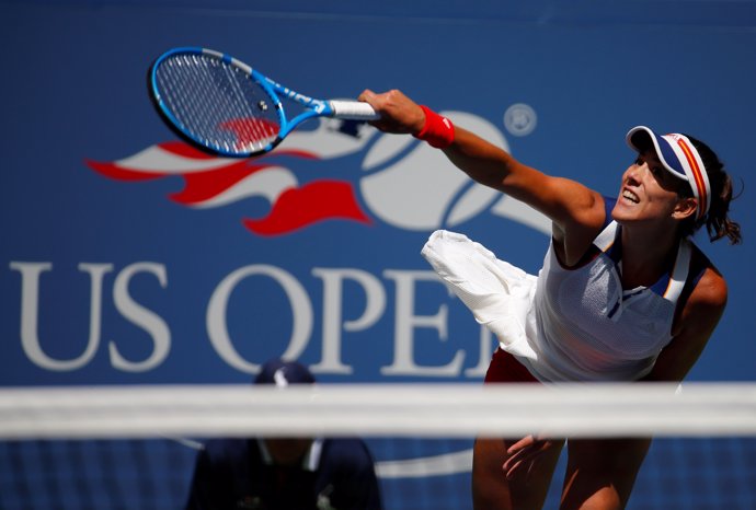 Garbiñe Muguruza en el US Open de 2017