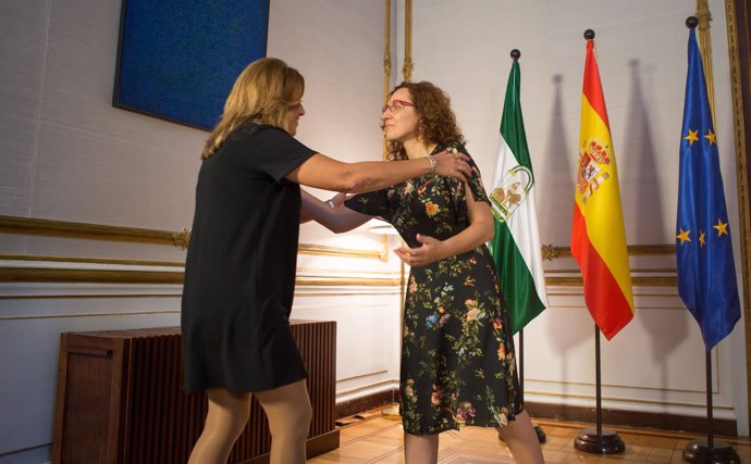 Susana Díaz recibe a la secretaria general de CCOO-A, Nuria López