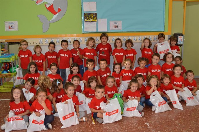 Escolares dentro del programa 