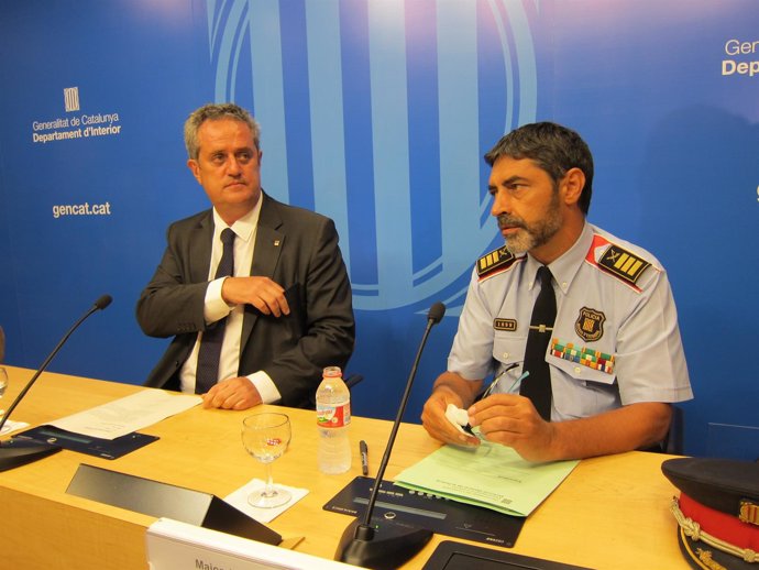 Conseller J.Forn, mayor de Mossos J.L.Trapero