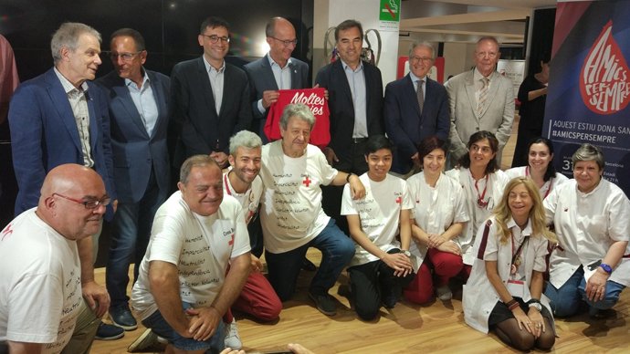 David Elvira, Jordi Cardoner i voluntaris del Banc de Sang