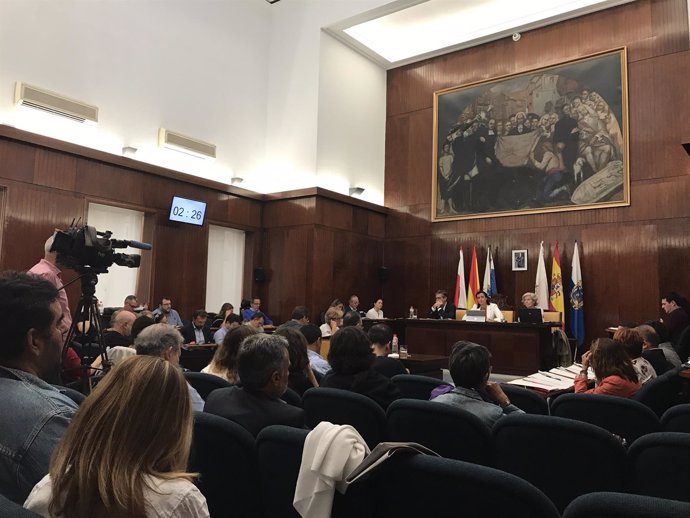 Pleno del Ayuntamiento de Santander, agosto de 2017