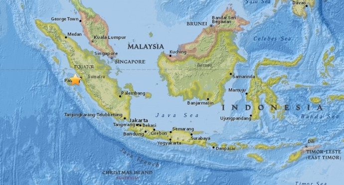 Terremoto de magnitud 6,2 frente a las costas de Indonesia