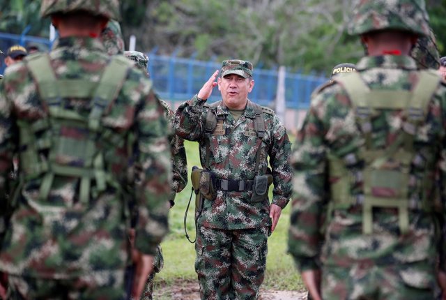 El jefe del Ejército colombiano, Juan Pablo Rodriguez.