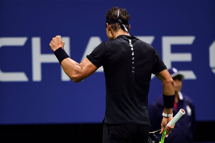 Nadal celebra un punto