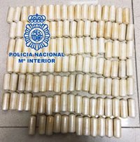 Detenida una pareja que intentaba introducir dos kilos de cocaína en Tenerife procedente de Venezuela