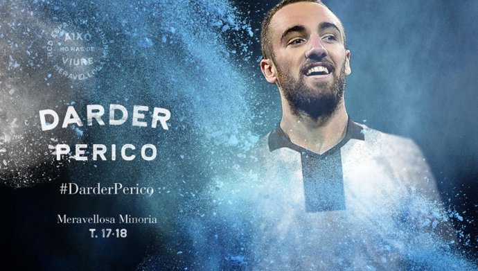 Cartell anunciant l'arribada de Sergi Darder a l'Espanyol