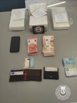 Droga y dinero incautado