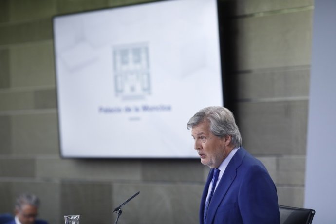 Iñigo Méndez de Vigo en roda de premsa després del Consell de Ministres