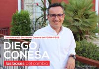 Diego Conesa recoge el 'guante' de González Veracruz y le propone un debate el próximo 22 de septiembre