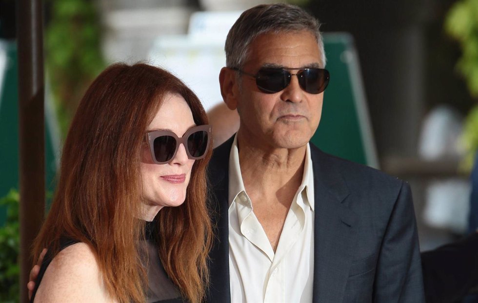 Julianne Moore y George Clooney