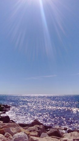 Platja, estiu, ponent, sol