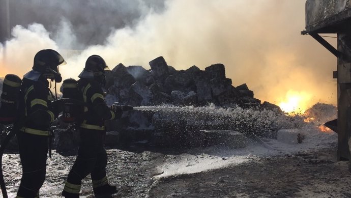 Incendio en Fuenlabrada