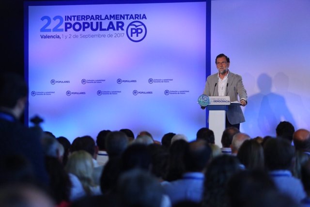 Rajoy en la Interparlamentaria del PP en Alboraya