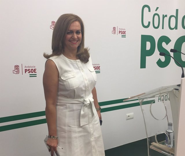 La secretaria de Política Municipal del PSOE-A, María Jesús Serrano