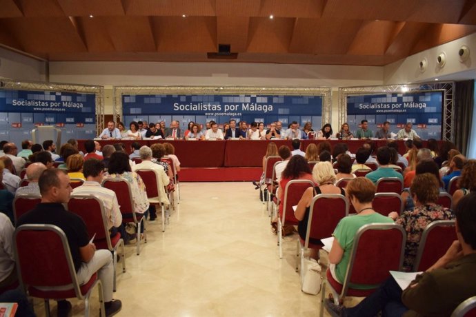 Comité del PSOE de Málaga que ha convocado el congreso provincial