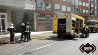 Sofocado un incendio en un garaje en Avilés