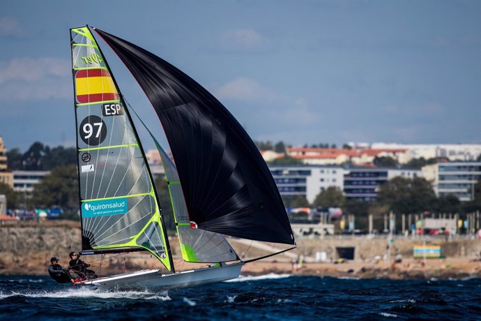 Diego Botín e Iago López Marra en el Mundial de 49er de vela