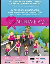 Abierto el plazo de inscripción para la IV Carrera solidaria contra el cáncer de mama en Bilbao