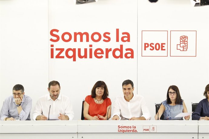 Reunió de la Comissió Executiva Federal del PSOE amb Pedro Sánchez