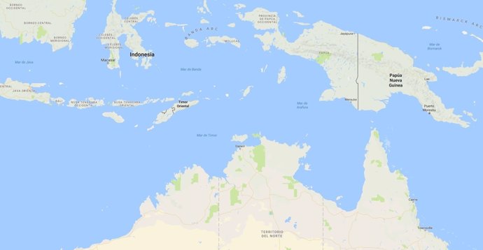 Frontera entre Timor Oriental y Australia