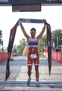 Javier Gómez Noya gana el triatlón de Des Moines