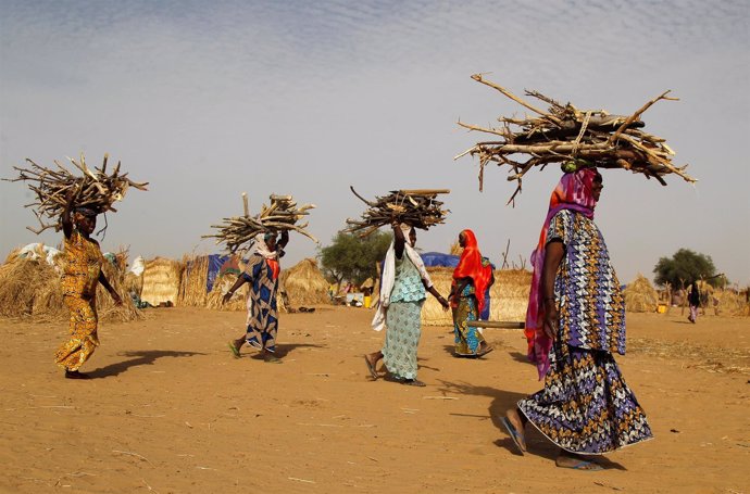Mujeres con leña en Diffa (Níger)