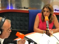 Susana Díaz espera que el caso de los ERE "se aclare ya" y que la justicia sea "rápida" para "que paguen los culpables"