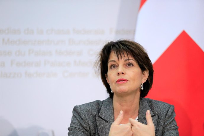 La presidenta del Consejo Federal Suizo, Doris Leuthard