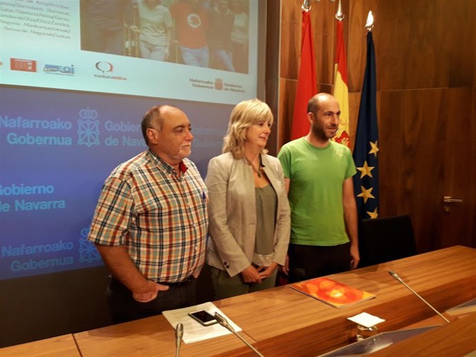 José María Noval, Ana Ollo y Xabier García.