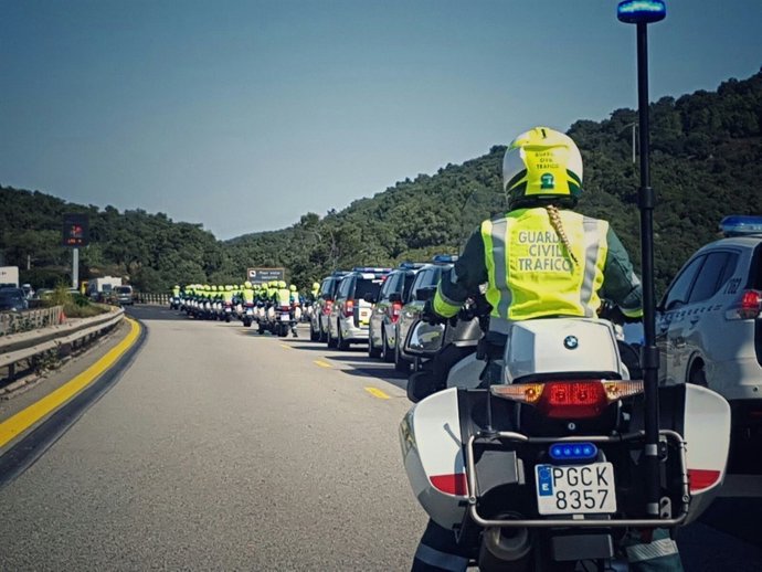 Guardia Civil en Vuelta  Ciclista