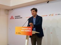 ERC avisa de que los catalanes tomarán las calles pacíficamente si se impide votar el 1-O