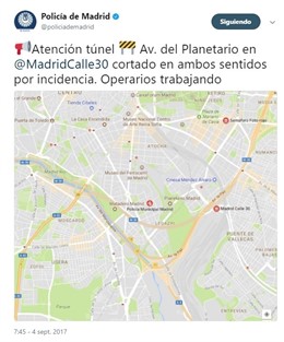 El túnel de la avenida del Planetario permanecerá cerrado