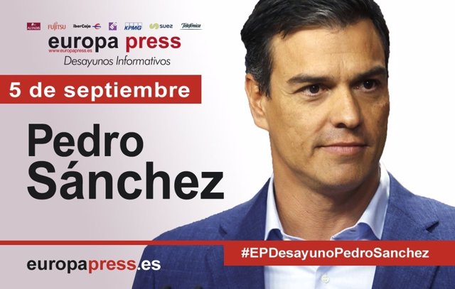 Pedro Sánchez intervendrá en los Desayunos De Europa Press