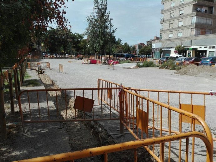 Obras del parking junto a Kasan