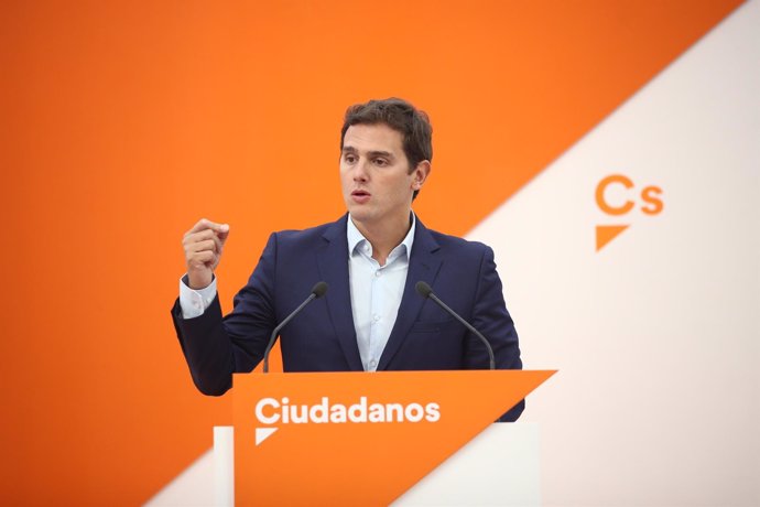 Albert Rivera interviene tras la reunión de la Ejecutiva de Ciudadanos