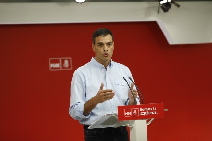 Rueda de prensa de Pedro Sánchez tras la reunión de la Ejecutiva Federal