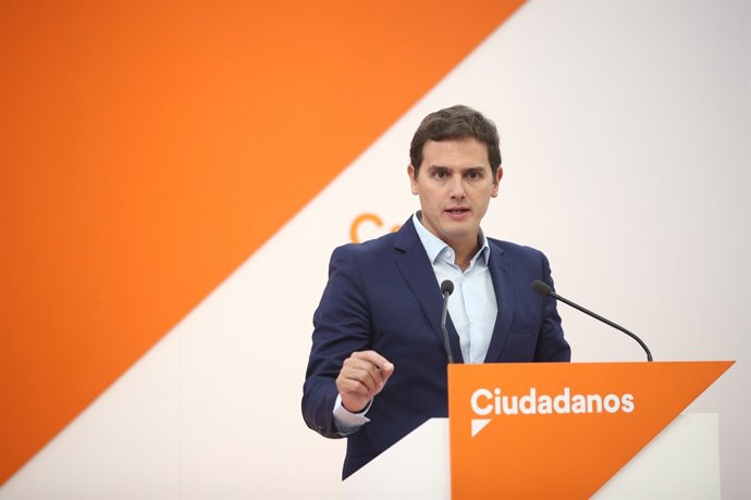 Albert Rivera intervé després de la reunió de l'Executiva de Ciudadanos