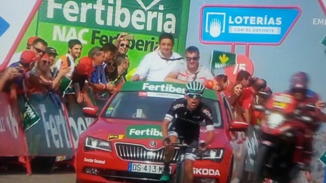 Rafal Majka gana la etapa de La Vuelta 2017 con final La Pandera.