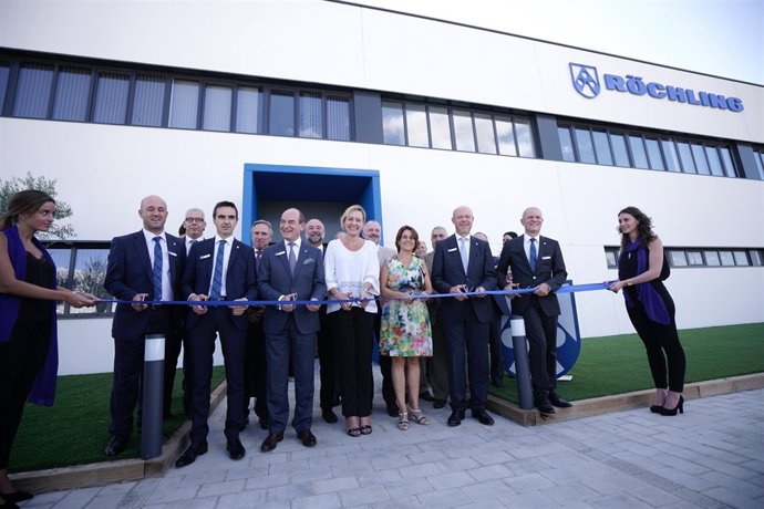 Inauguración planta Röchling en Teruel