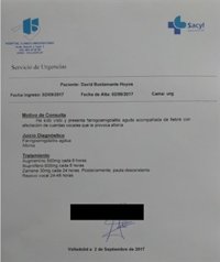 Sanidad confirma que Bustamante no fue atendido en el Clínico e investiga su parte médico