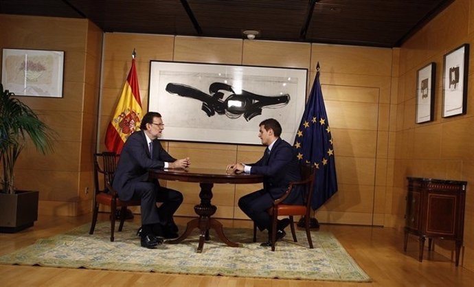 Mariano Rajoy y Albert Rivera. 